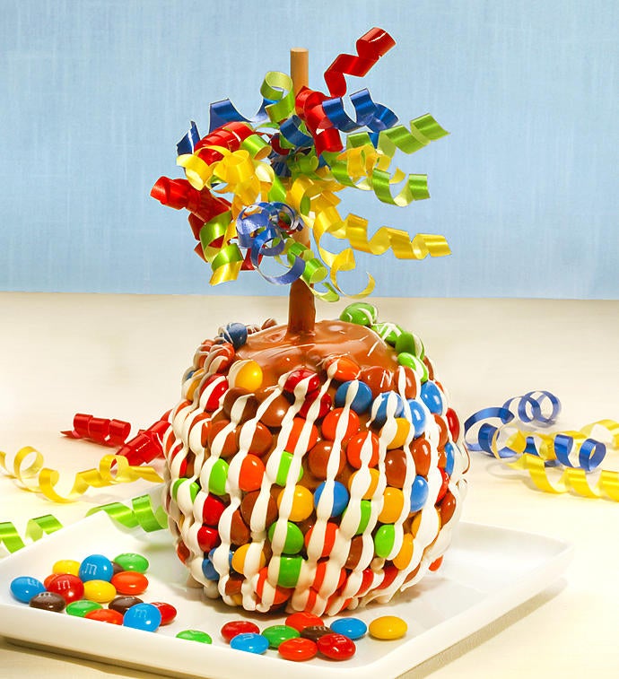 Image of Delightful Caramel Apple With Candies