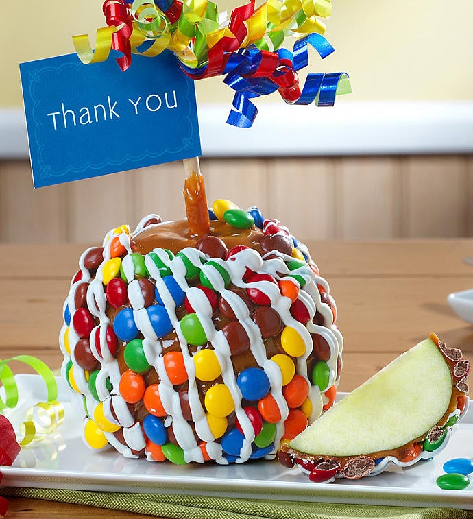 Image of Big Thank You Caramel Apple With Candies