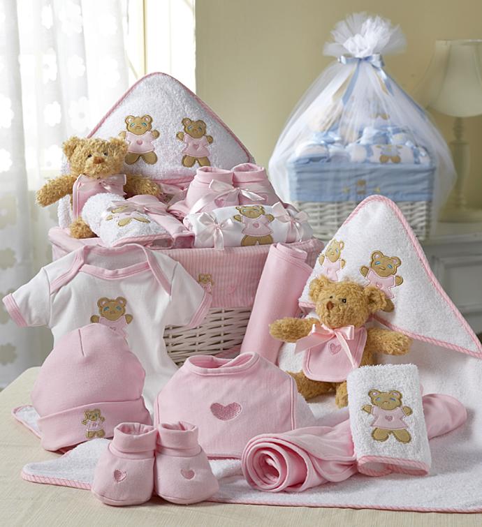 Image of Newborn Girl Comfy Baby Gift Basket