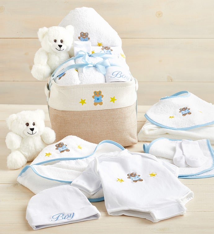 Newborn Boy Comfy Baby Gift Basket