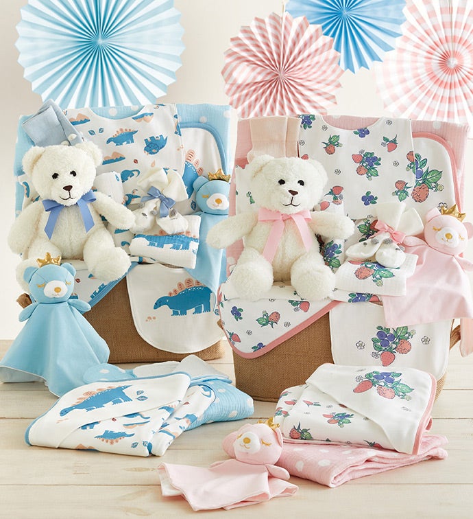 Newborn Girl Comfy Baby Gift Basket
