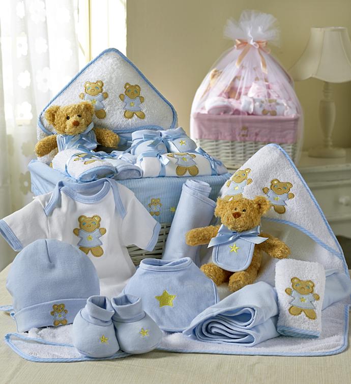 Hosiery Cotton Sky Blue and White Kids Little New Born Baby Gift Set at Rs  183/set in New Delhi