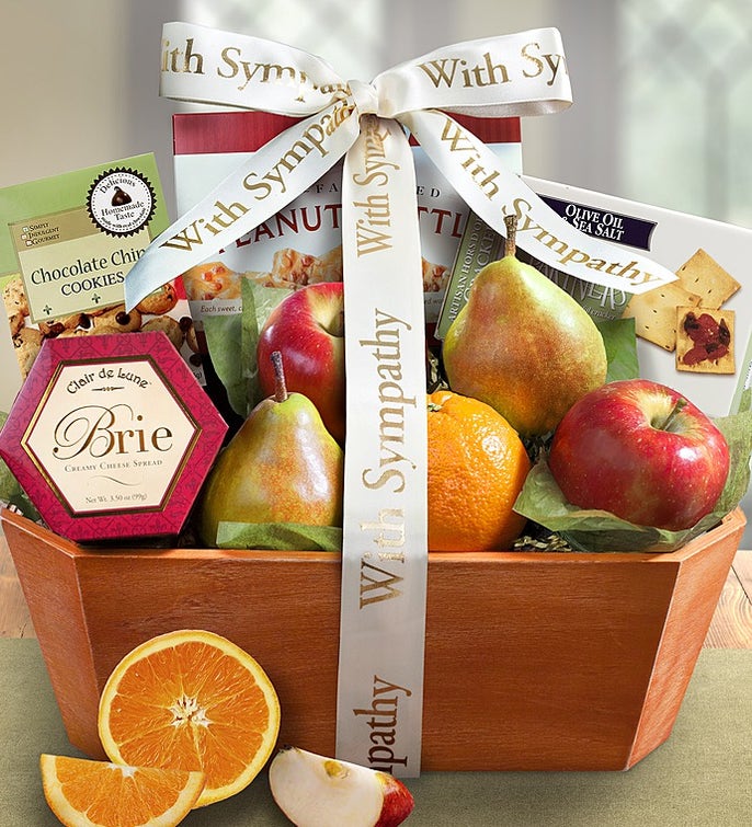 In Loving Memory Fresh Fruit Sympathy Basket 1800baskets in-loving-memory-fresh-fruit-sympathy-basket-1800baskets