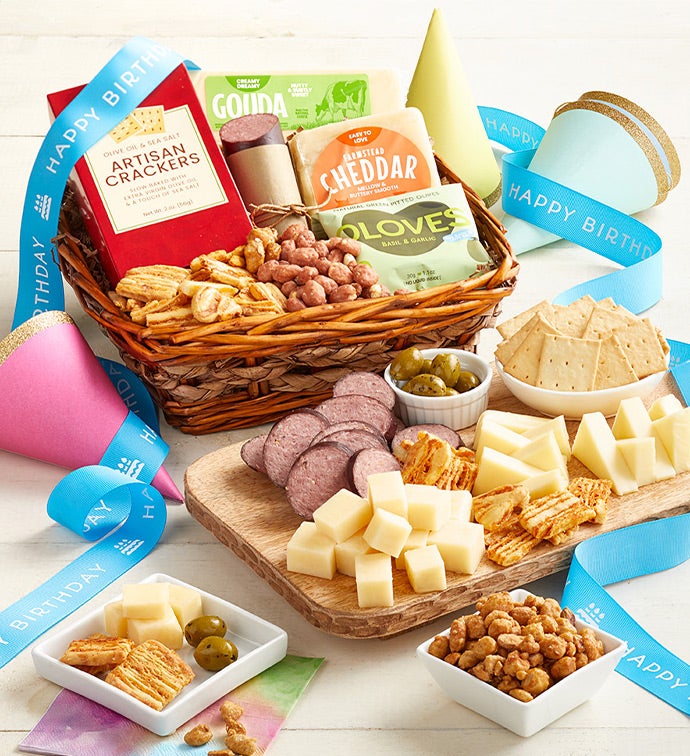 Birthday Epicurean Meat & Cheese Gift Basket