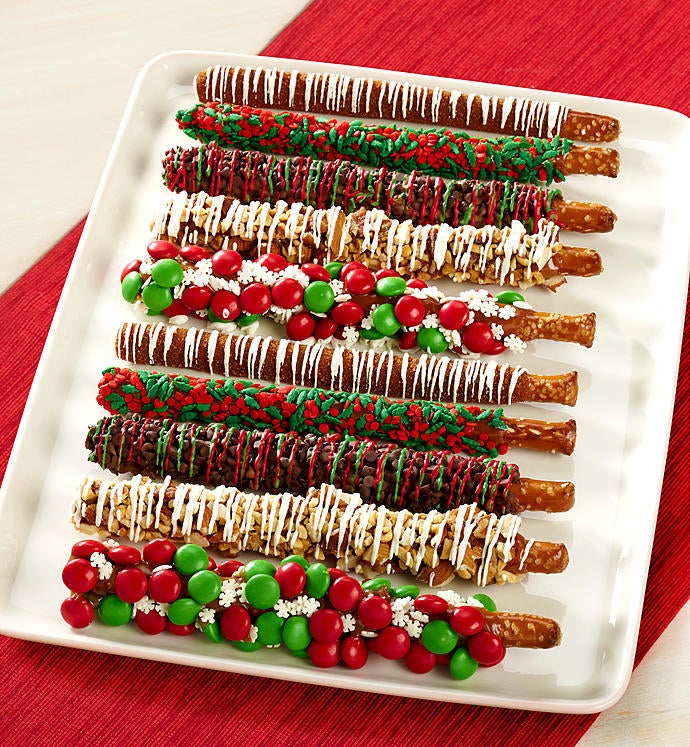 Festive Holiday Caramel Pretzels