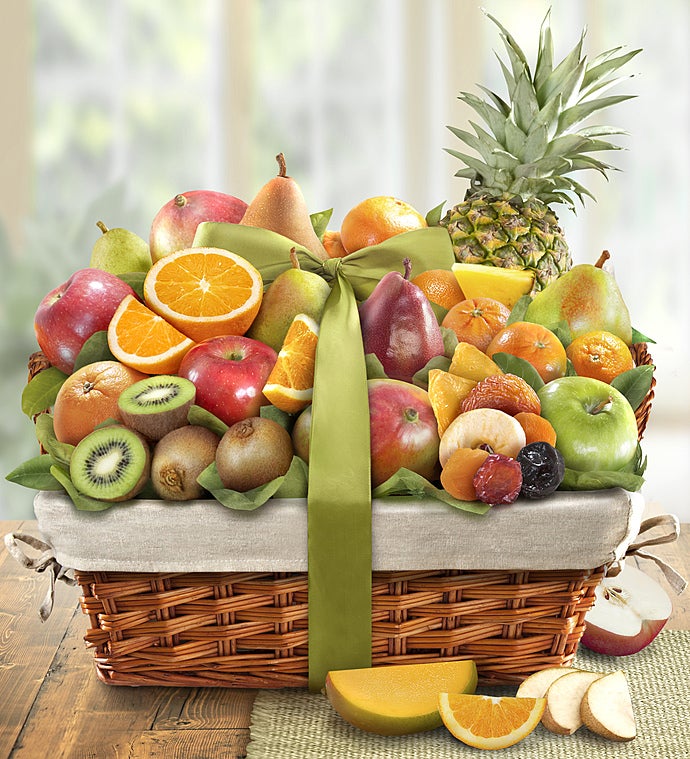 Image of Premier Orchard Fruit Gift Basket - Deluxe