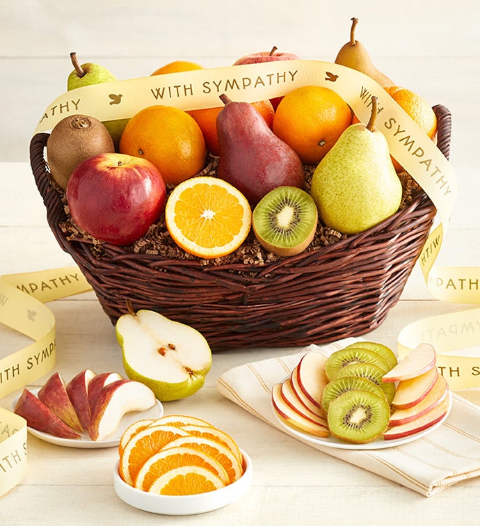 Wishing You Peace Sympathy Fruit Basket