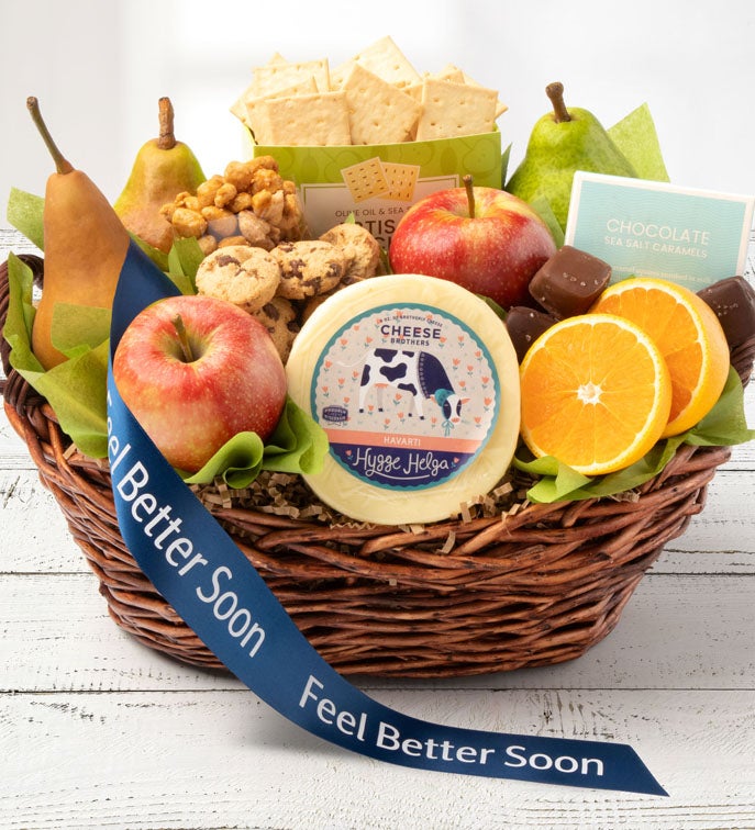 Vintage Get Well Fruit Gift Basket